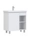 Тумба под раковину напольная Vigo Milos 318 80 см поставляется в разобранном виде белый