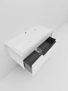 Тумба под раковину La Fenice Simpla FNC-01-SIM-B-100 белая  100 см