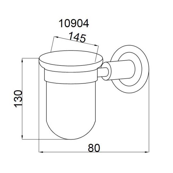 Стакан Boheme Murano бронза 10904-BR