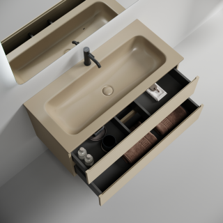 Тумба подвесная под раковину Sancos Folk FL100CP 100 см капучино