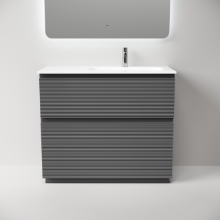 Тумба напольная под раковину Sancos Folk Floor FL100FRGS правая 100 см Grey soft