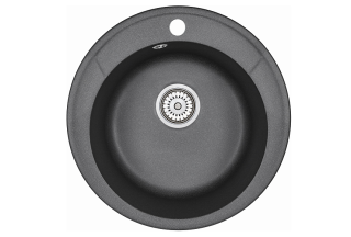 Мойка кухонная Granula Standart 4802, ЧЁРНЫЙ