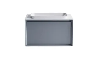 Тумба с раковиной Astra-Form Фрейм 4631177713811 80 см голубой матовый