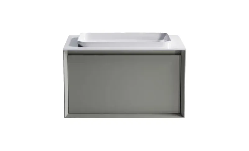 Тумба с раковиной Astra-Form Фрейм 4631177713774 70 см бежевый матовый