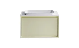 Тумба с раковиной Astra-Form Фрейм 4631177713835 80 см бежевый матовый