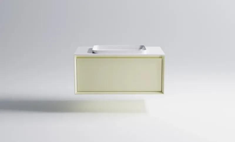 Тумба с раковиной Astra-Form Фрейм 4631177713958 100 см бежевый матовый