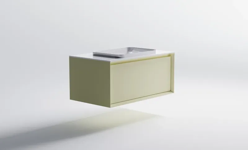 Тумба с раковиной Astra-Form Фрейм 4631177713958 100 см бежевый матовый