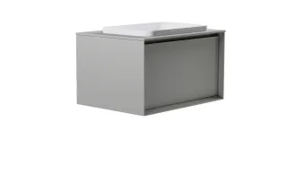 Тумба с раковиной Astra-Form Фрейм 4631177715204 70 см серый матовый