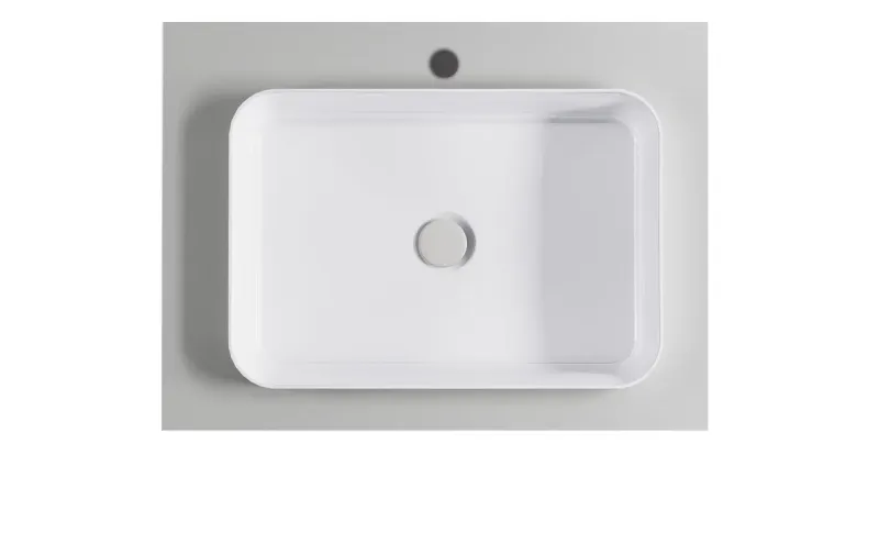 Тумба с раковиной Astra-Form Фрейм 4631177715266 80 см серый матовый