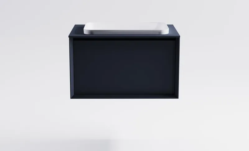 Тумба с раковиной Astra-Form Фрейм 4631177715280 80 см серый матовый