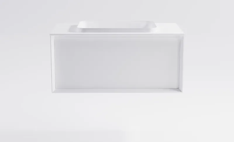 Тумба с раковиной Astra-Form Фрейм 4631177715419 100 см белый матовый