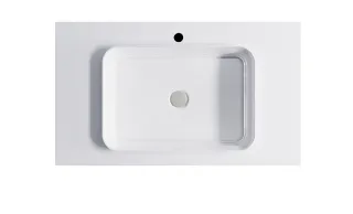 Тумба с раковиной Astra-Form Фрейм 4631177713880 90 см серый матовый