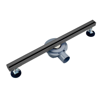 Душевой лоток Wonzon & Woghand WW-65409M-GM 90 см тёмный графит