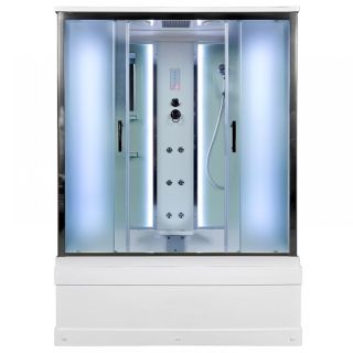 Душевая кабина Deto ЕМ4517 LED с гм. 170х90х220 см