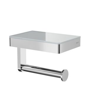 Держатель для туалетной бумаги Black&White Gravity 9620C с полкой хром