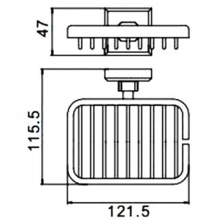 Мыльница Gappo G3802-1 хром