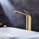 Смеситель для раковины Black&White Gravity 7204BG брашированное золото