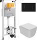 Комплект унитаза с инсталляцией Point Меркурий 879235pKA03+PN41831 с сиденьем Микролифт