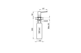 Дозатор Granula 05 D, ХРОМ