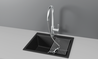 Смеситель для кухни Granula 8168, НЕРЖ Нерж