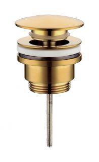 Донный клапан Grocenberg GB106 золотой брашированный