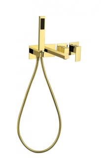 Смеситель для ванны скрытого монтажа Grocenberg GB5060GO с Картриджем Kerox (Венгрия) Золото