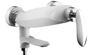 Смеситель для ванны с ручным душем Groсenberg GB8001 Белый хром