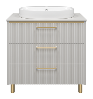 Напольная тумба под раковину Brevita Elche УТ000023945 81 см серый