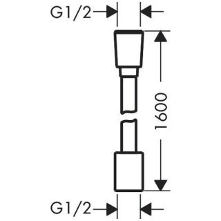 Шланг для душа Hansgrohe 28260140 бронза шлифованная