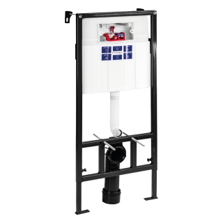 SET Инсталляция Sava Fix Slim+ клавиша смыва черный матовый + хром глянец квадр. SMART