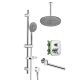 Душевой комплект Swedbe Platta 5561G1 с термостатом хром/серый