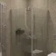 Душевой уголок на монопетле by Deonria U-80-79-6-T-HMB 80x79см хром матовый/прозрачный