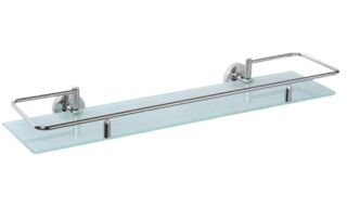 Полка стеклянная Haiba HB1707-1 хром