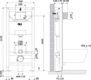 Комплект унитаза с инсталляцией Point Веста 879235pKA00+PN41711 с сиденьем Микролифт