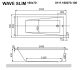 Гидромассажная ванна Whitecross Wave Slim 0111.160070.100.SOFT.GL 160x70см Soft золото