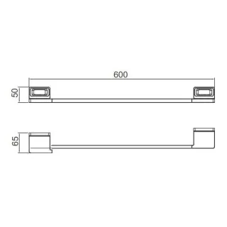 Полотенцедержатель Gappo G30801 60 см хром