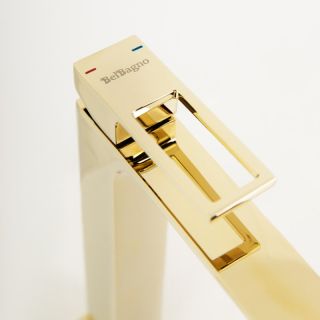 Смеситель для накладной раковины BelBagno Luсe золото LUC-LMC-ORO-W0