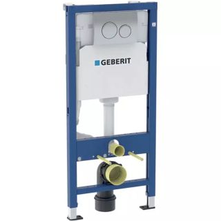 Инсталляция для унитаза Geberit Duofix Delta 458.134.21.2 с клавишей Delta 20, хром