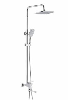 Душевая стойка Shevanik S8036F белый/хром