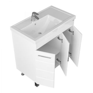 Напольная тумба под раковину Санта Омега 207051 80 см белый