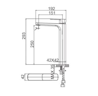 Смеситель для раковины Wonzon & Woghand Arnie WW-691104-CR хром