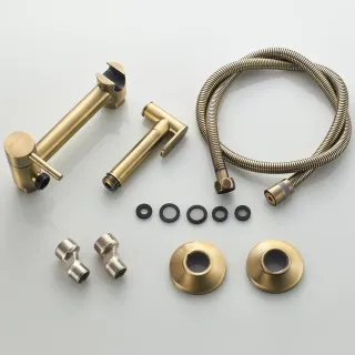 Гигиенический душ со смесителем Shevanik S107Q бронза