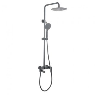 Душевая стойка Aquatek Вега AQ2040BGM оружейная сталь