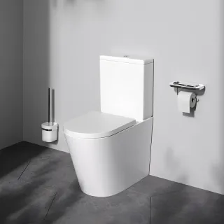 Унитаз напольный AM.PM Func C8F8600SC безободковый с сиденьем микролифт белый