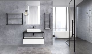 База под каркас для раковины Cezares CADRO-80-1C-SO-BG-BLUM