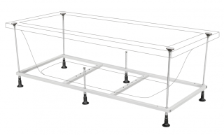 Акриловая ванна Berges Nelu с каркасом 170x75см белый 050023