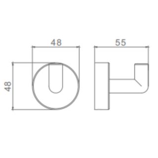 Крючок Raglo R320.05.33 медь