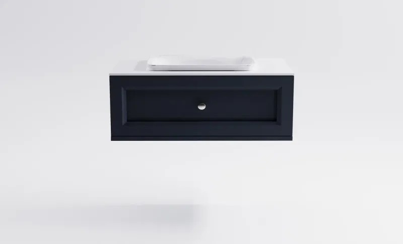 Тумба с раковиной Astra-Form Классик 4631177714146 90 см серый матовый