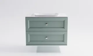 Тумба с раковиной Astra-Form Классик 4631177714344 90 см зелёный матовый