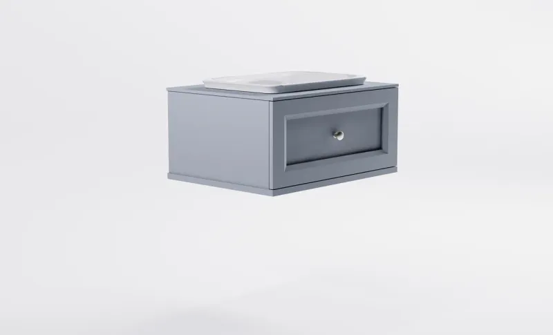 Тумба с раковиной Astra-Form Классик 4631177715433 70 см голубой матовый